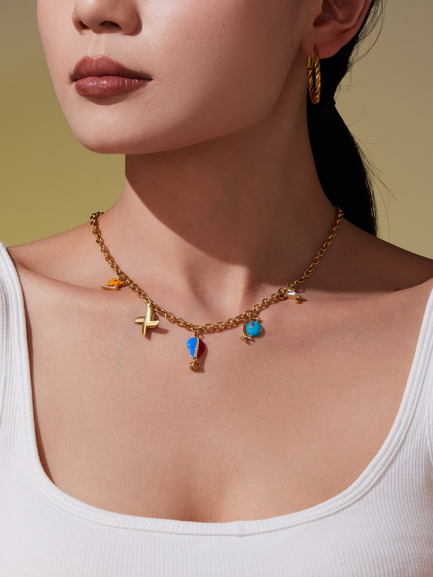 Your Story Is Written By You DIY Oil Drop Zircon Necklace