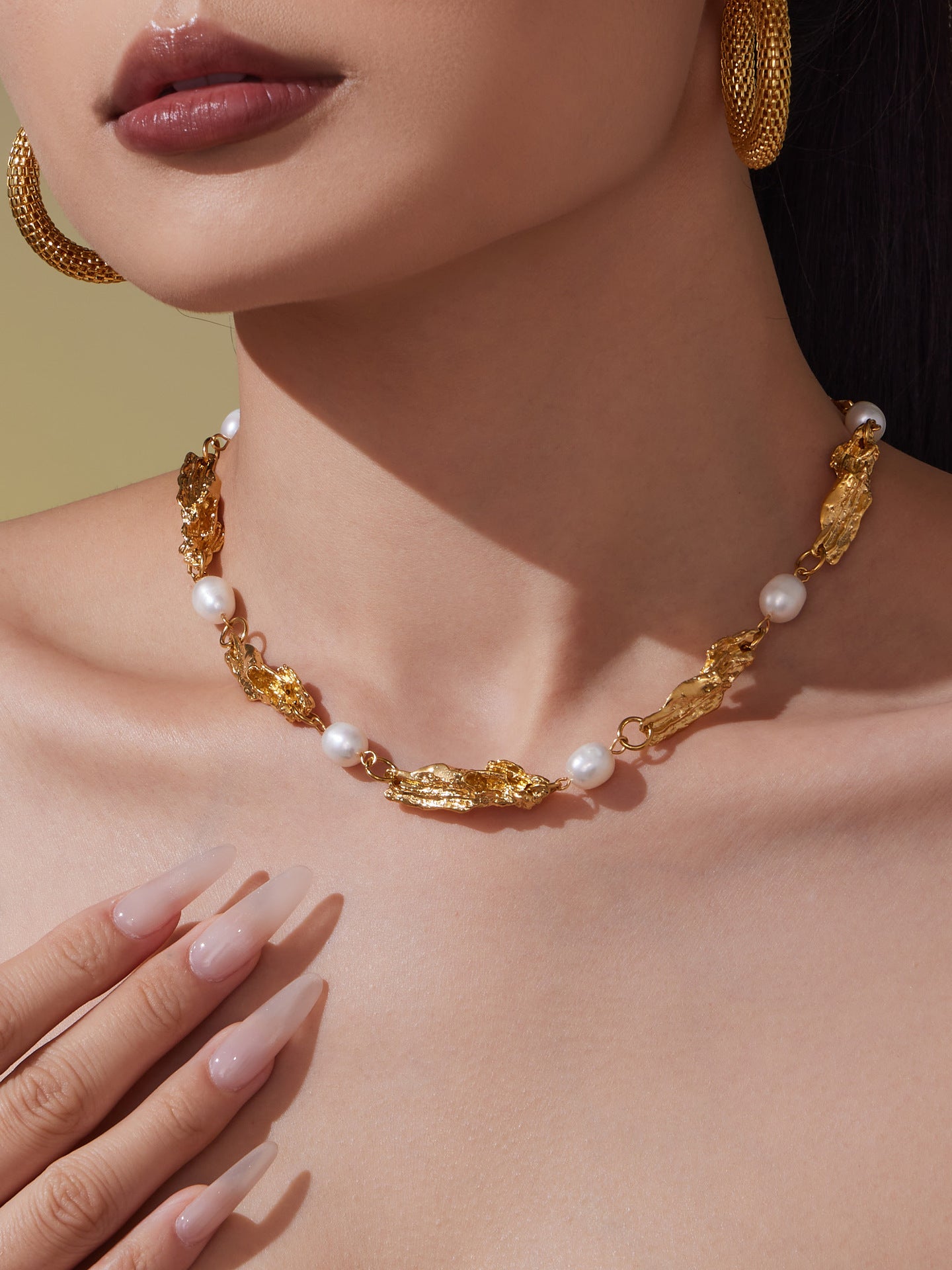 Declaration of Independence Heavy Shaped Pearl Necklace