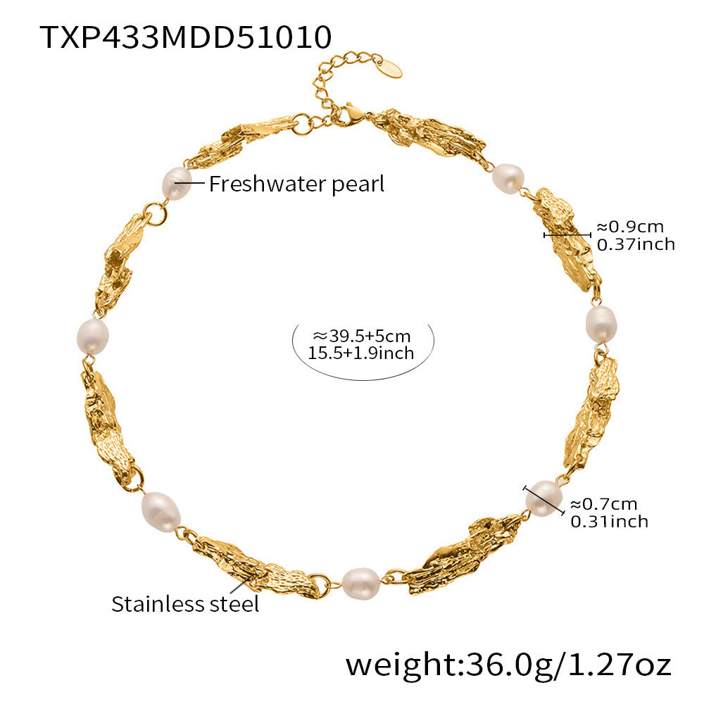Declaration of Independence Heavy Shaped Pearl Necklace