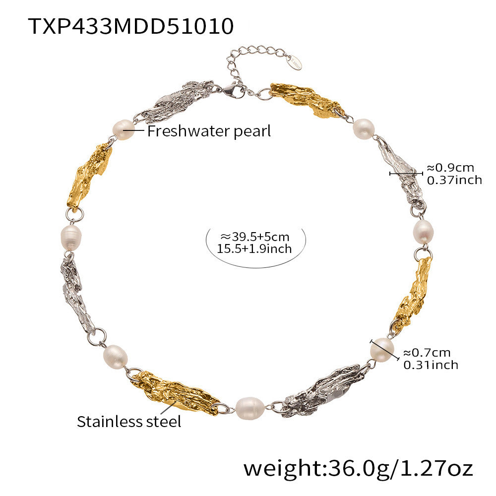Declaration of Independence Heavy Shaped Pearl Necklace