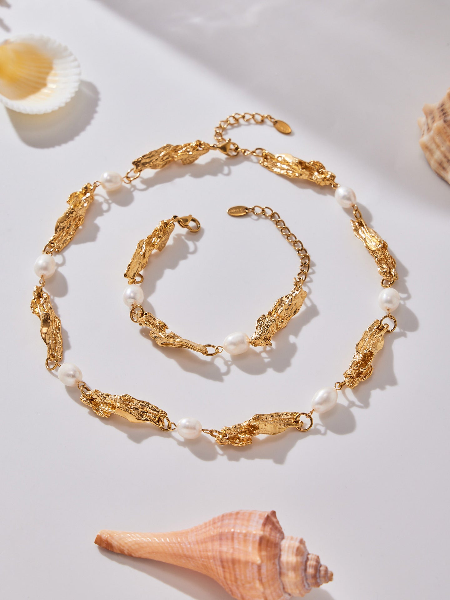 Declaration of Independence Heavy Shaped Pearl Necklace