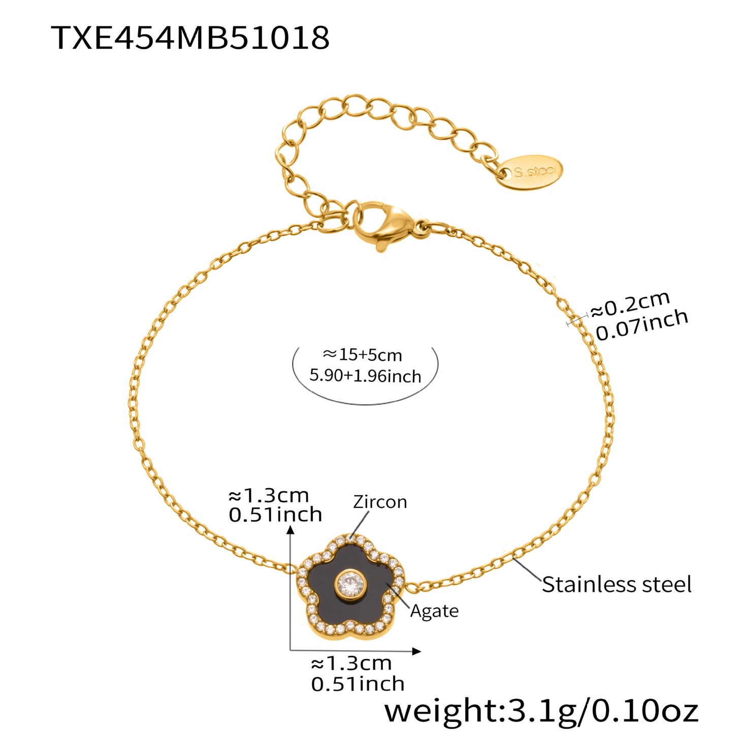 Guardian Gemstone Bracelet | Waterproof Stainless Steel Jewelry