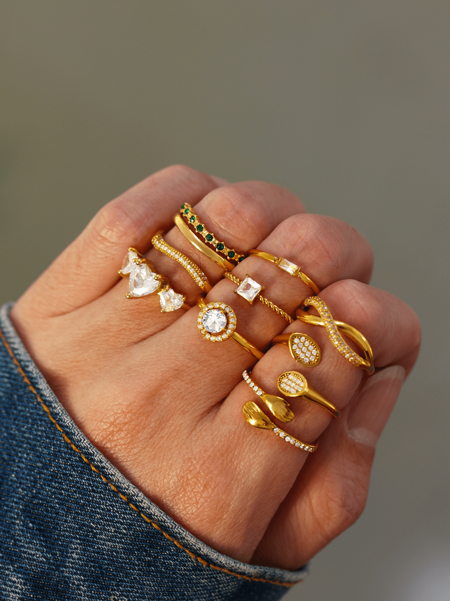 Lunar Arc Adjustable Open Ring