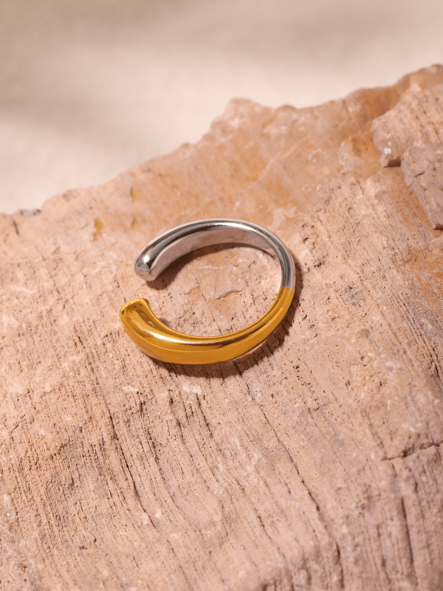 Modern Open Arc Ring