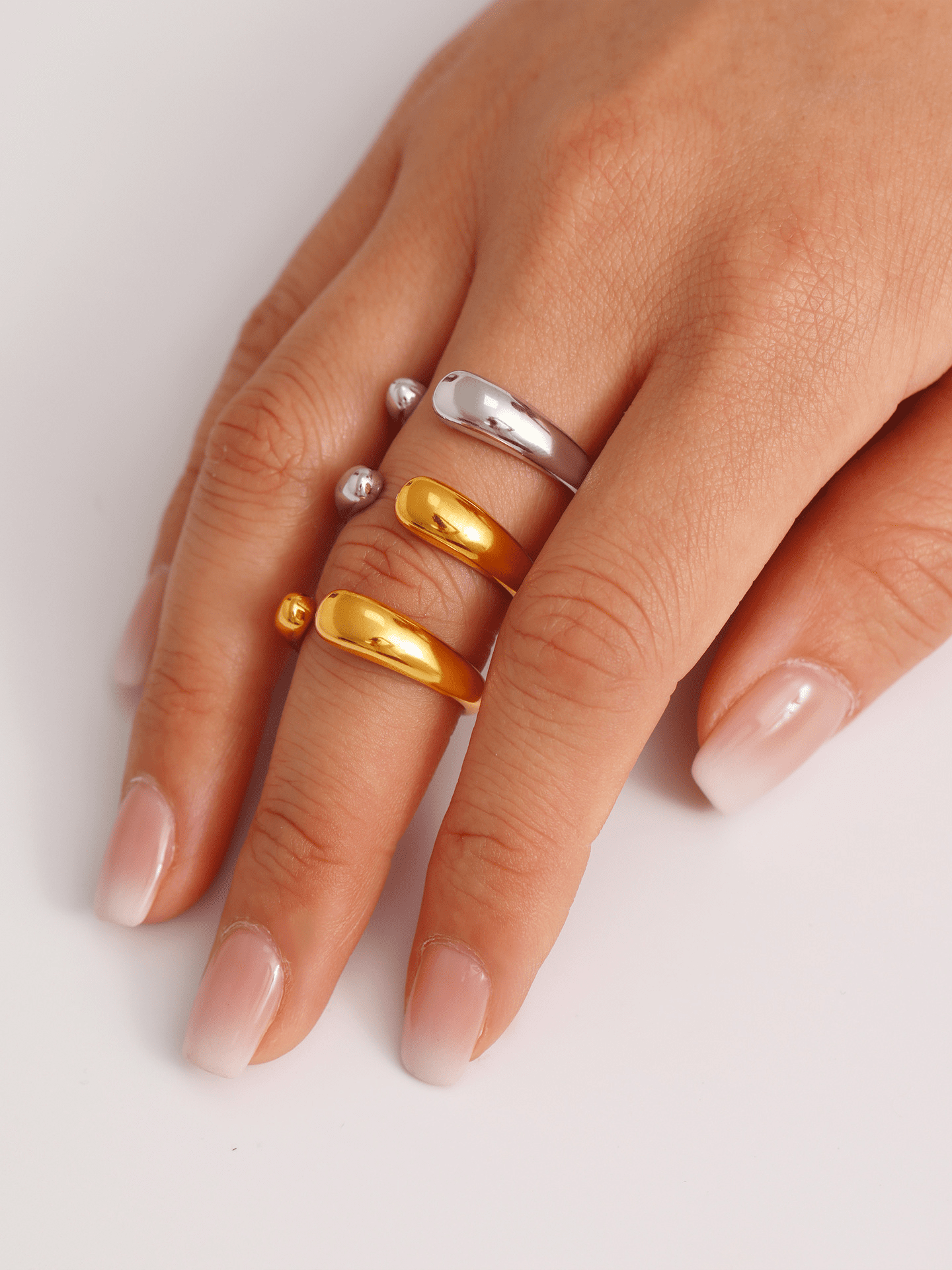 Modern Open Arc Ring