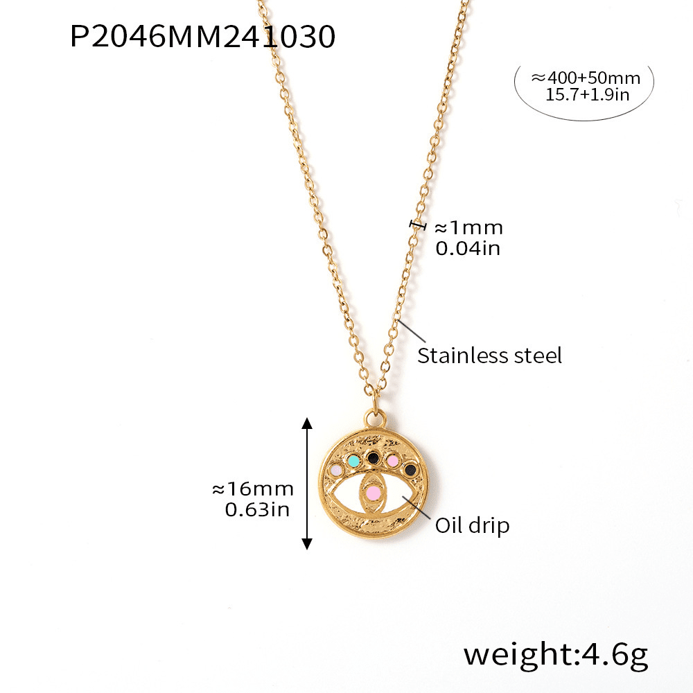 Guardian Eye Cubic Zirconia Chain Necklace