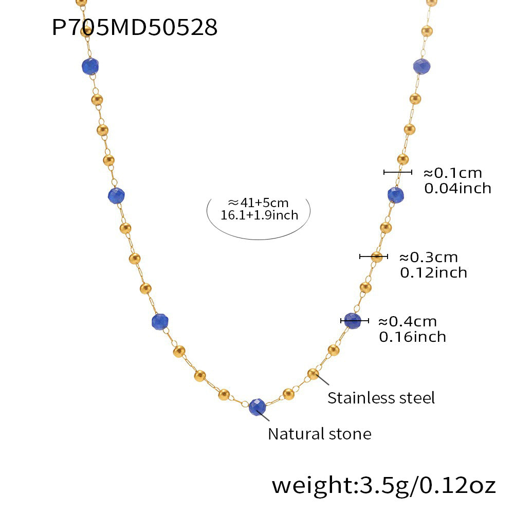 Collar de oso de doble capa | Preciosa joyería de acero inoxidable en capas