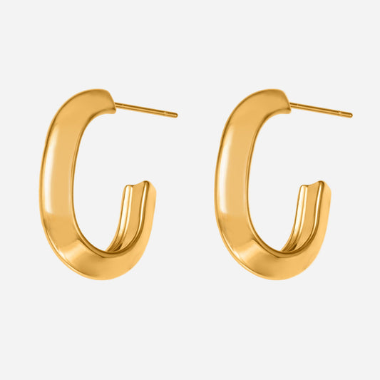 Pendientes de acero inoxidable Eternal Flow