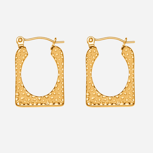 Pendientes de acero inoxidable Sculpted Grace