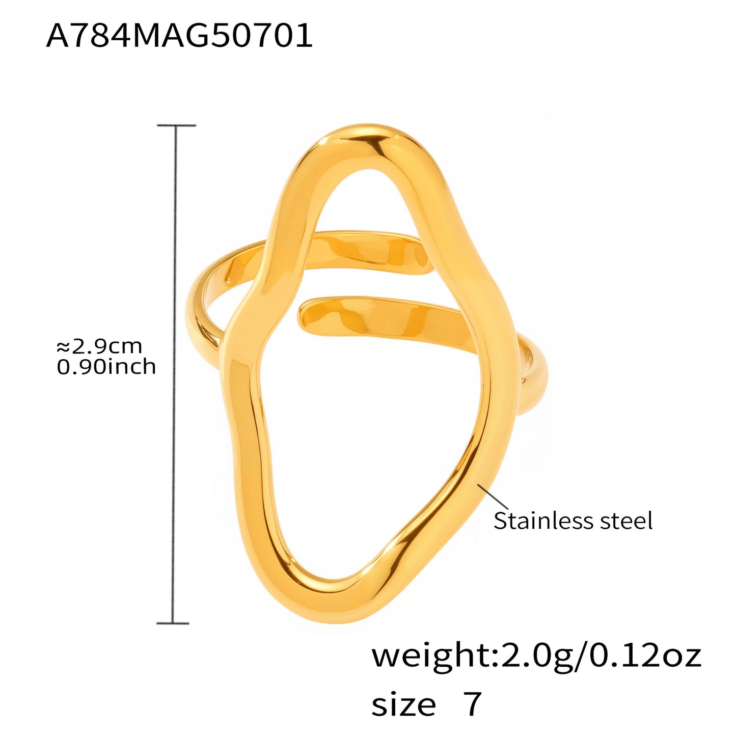 Irregular Line Rings