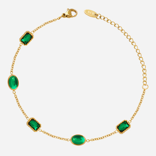 Stainless Steel Handmade Zircon Inlaid Bracelets