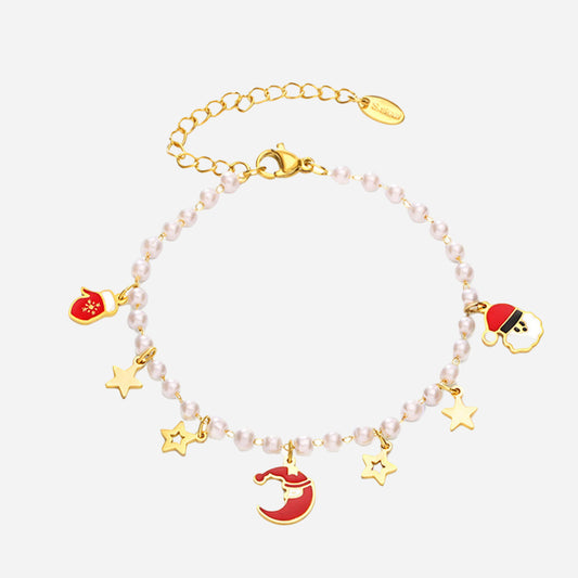 Christmas Jewelry For Gift Stainless Steel Bracelet