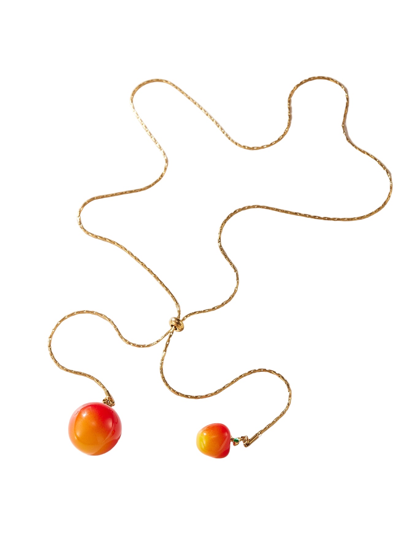 Blessed Orchard Duo Stainless Steel Zircon Necklace