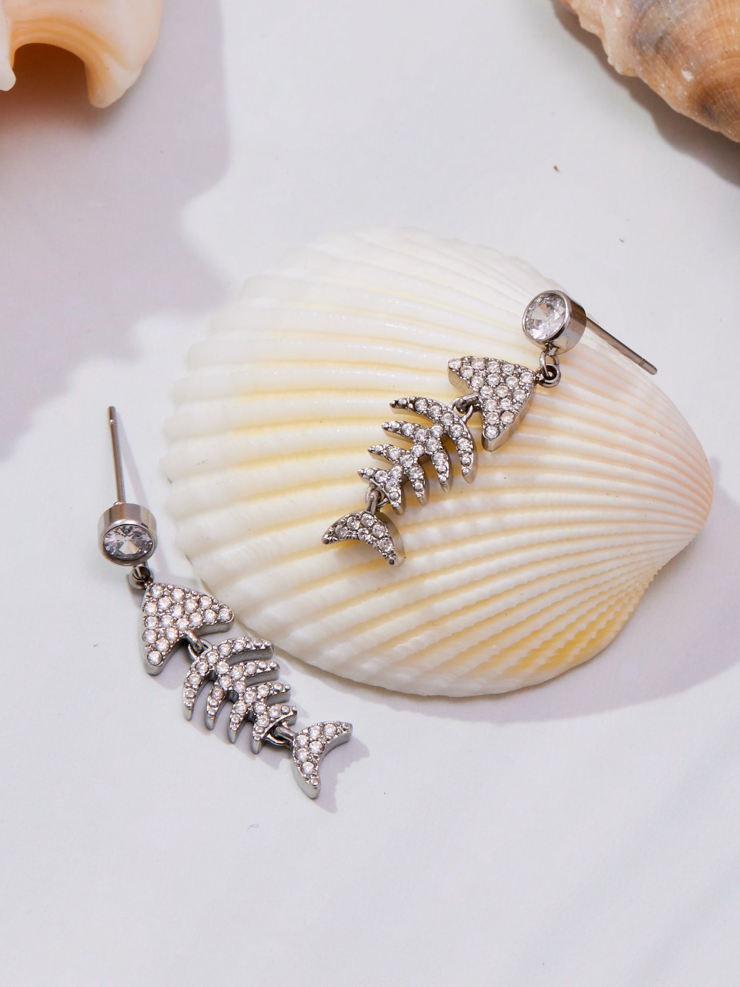 Living Water Stainless Steel Zircon Earrings