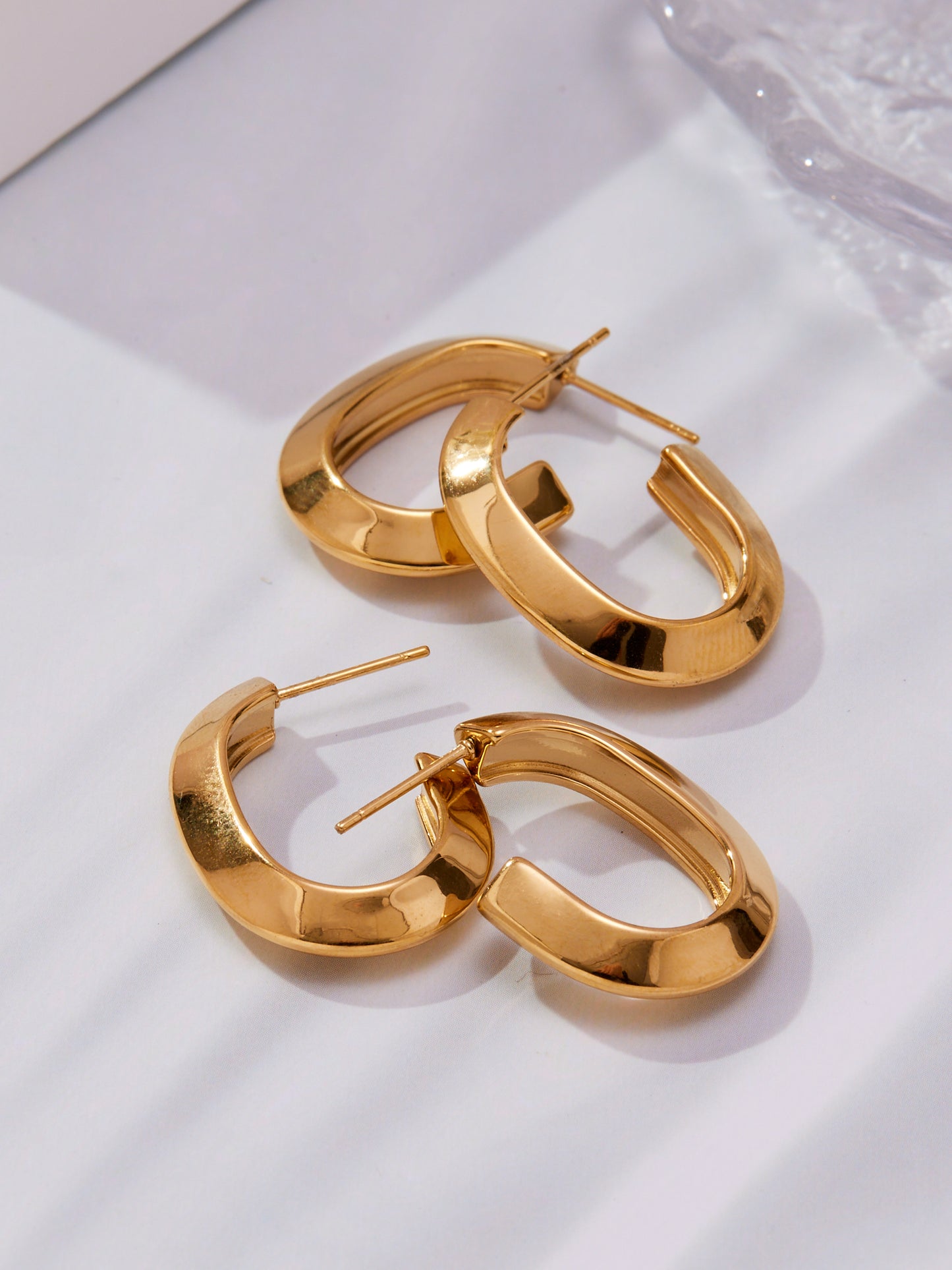 Pendientes de acero inoxidable Eternal Flow