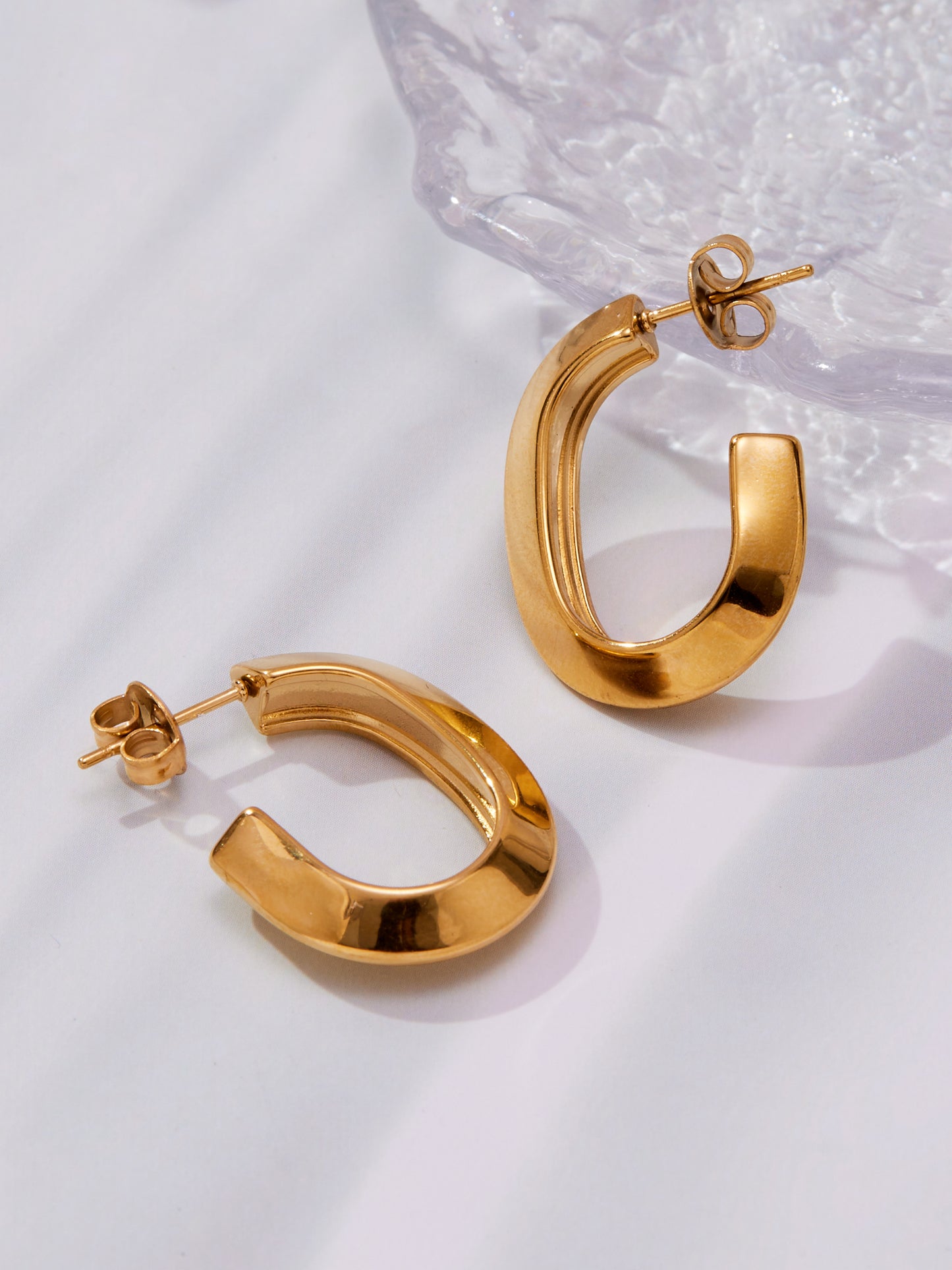 Pendientes de acero inoxidable Eternal Flow