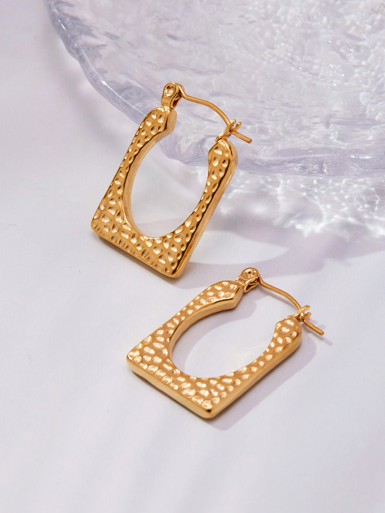 Sculpted Grace Stainless Steel Earrings