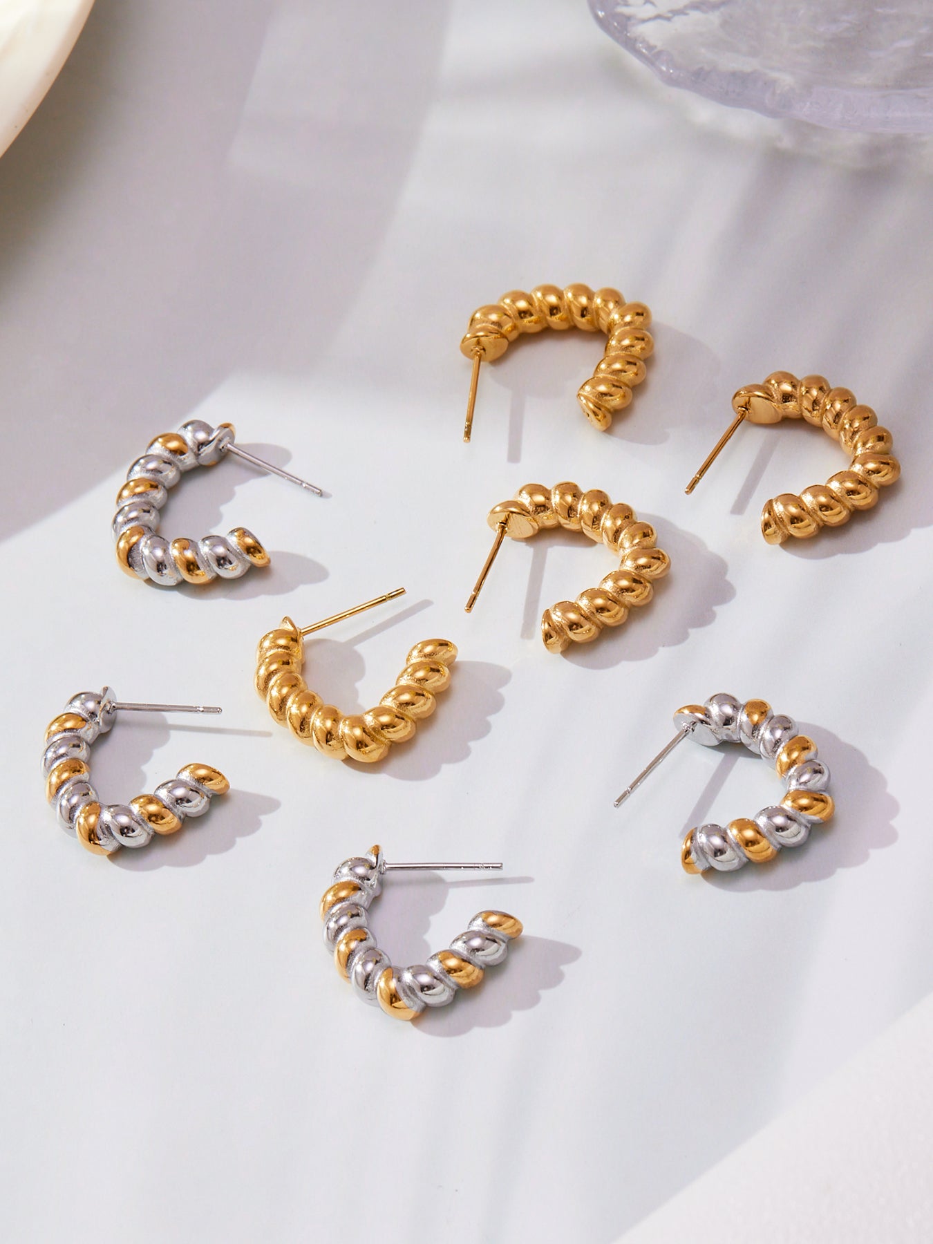 Twine of Grace Stainless Steel Earrings