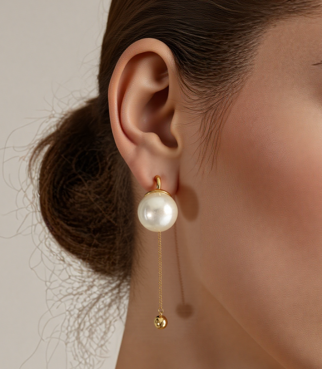 Designer Fringe Earrings with Pearl Accents