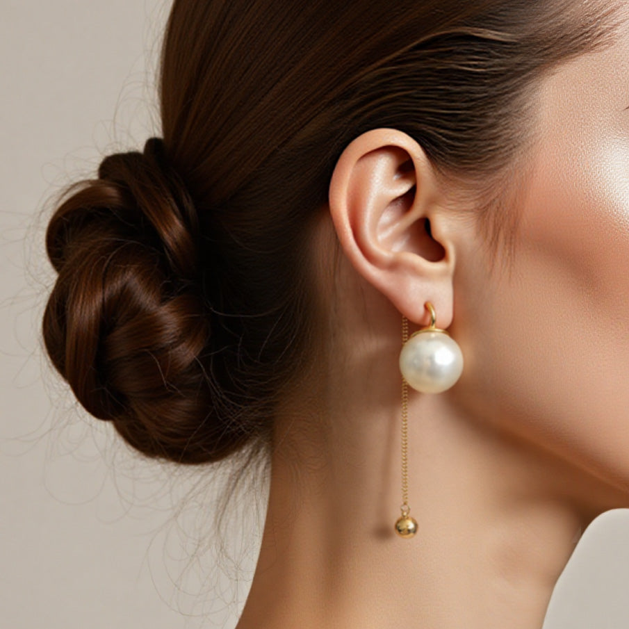 Designer Fringe Earrings with Pearl Accents