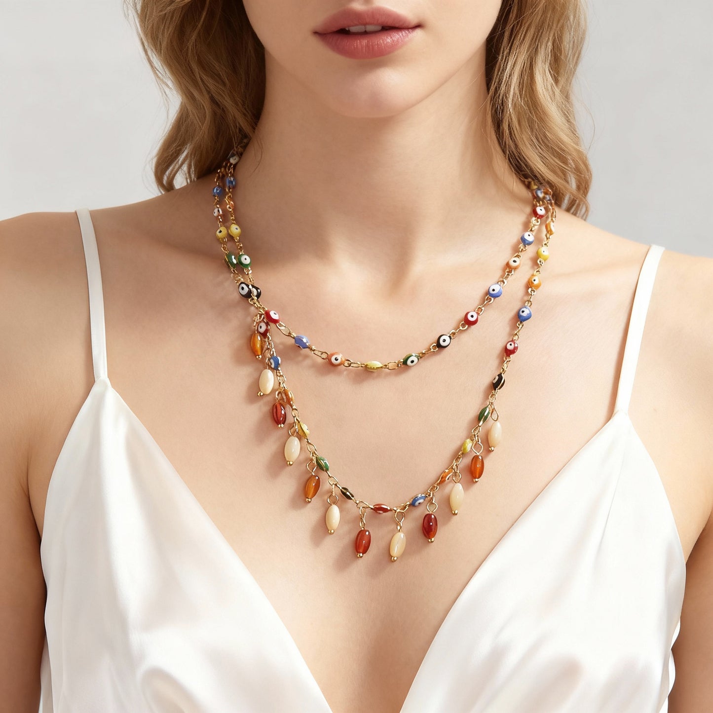 Devil's Eye Personalized Stainless Steel Necklace