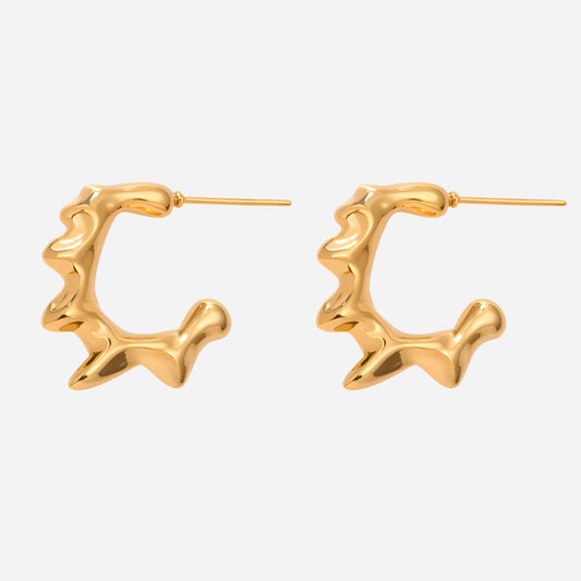 Geometric stainless steel Stud Earrings