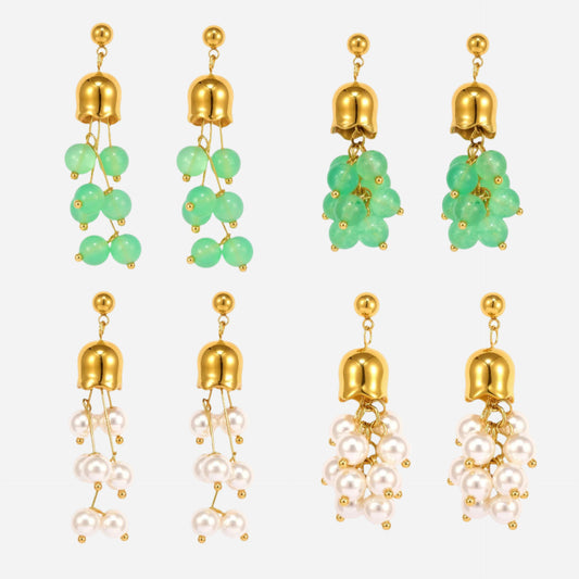 Tassel Earrings Long Style Fairy Stainless Steel Earrings