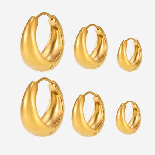 Stainless Steel Hoop Earrings