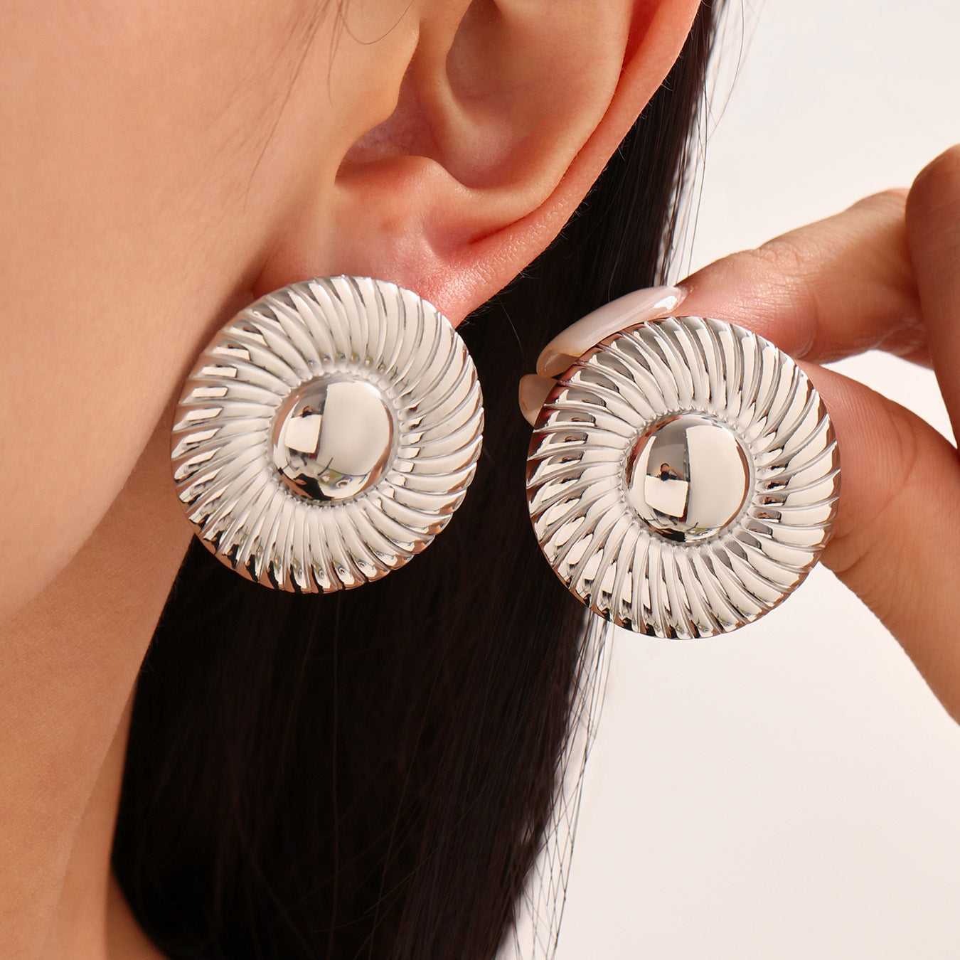 Multi Colored Circular Earrings
