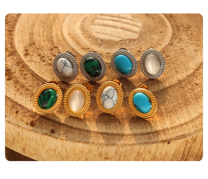 New Fashion Nature Stone Earrings