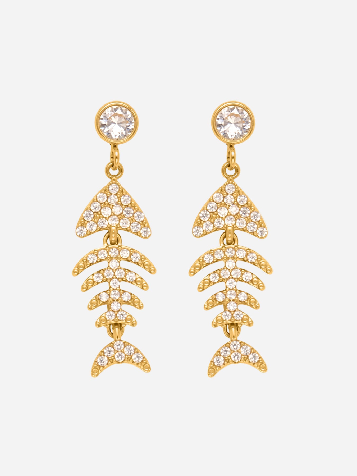 Living Water Stainless Steel Zircon Earrings