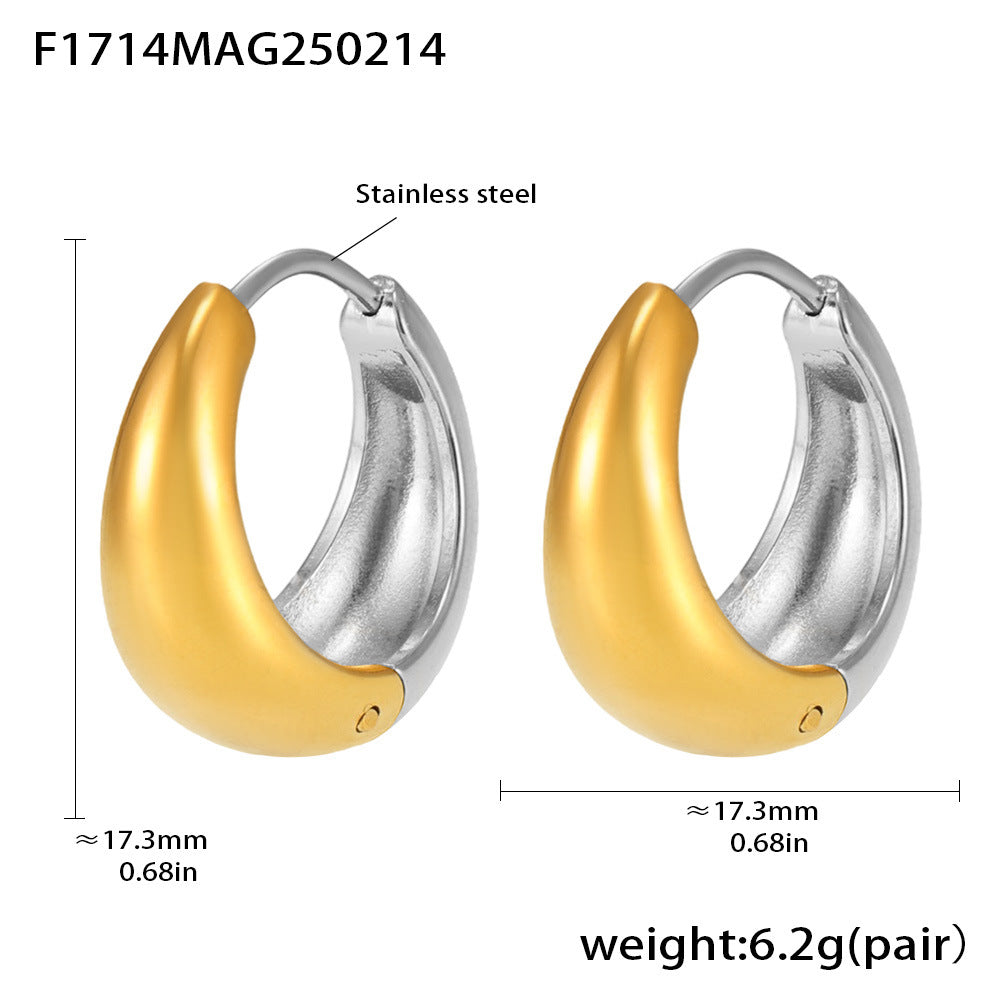 Stainless Steel Hoop Earrings