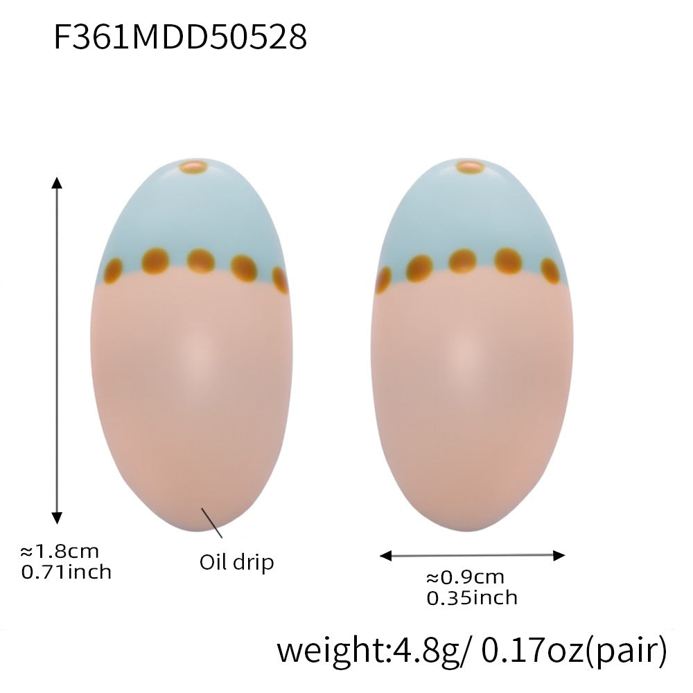 Weight Glazed Dopamine Earrings
