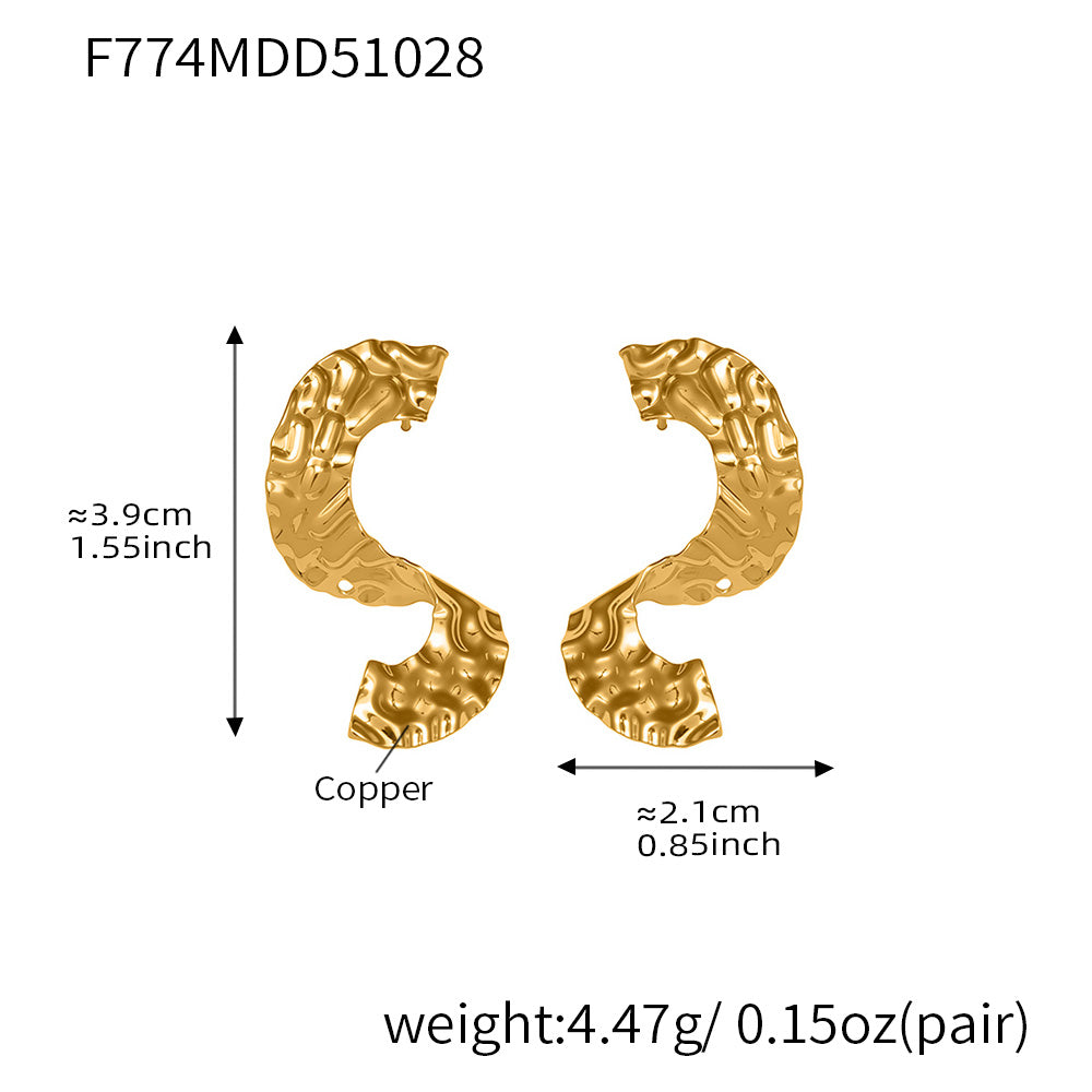 Modern Joyful Copper Earring