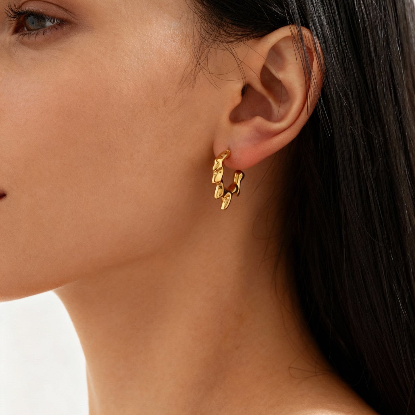 几何造型不锈钢耳钉