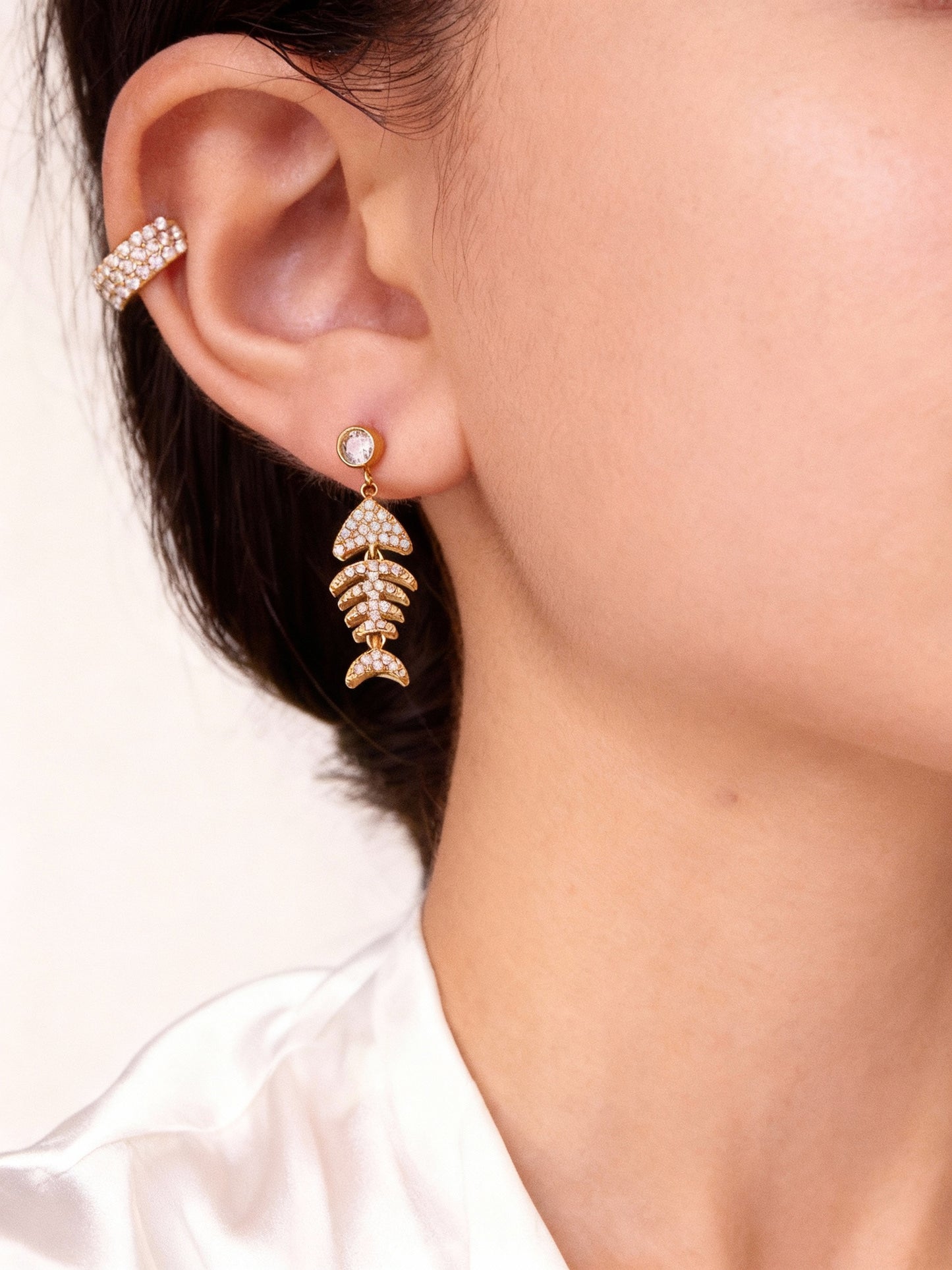 Living Water Stainless Steel Zircon Earrings