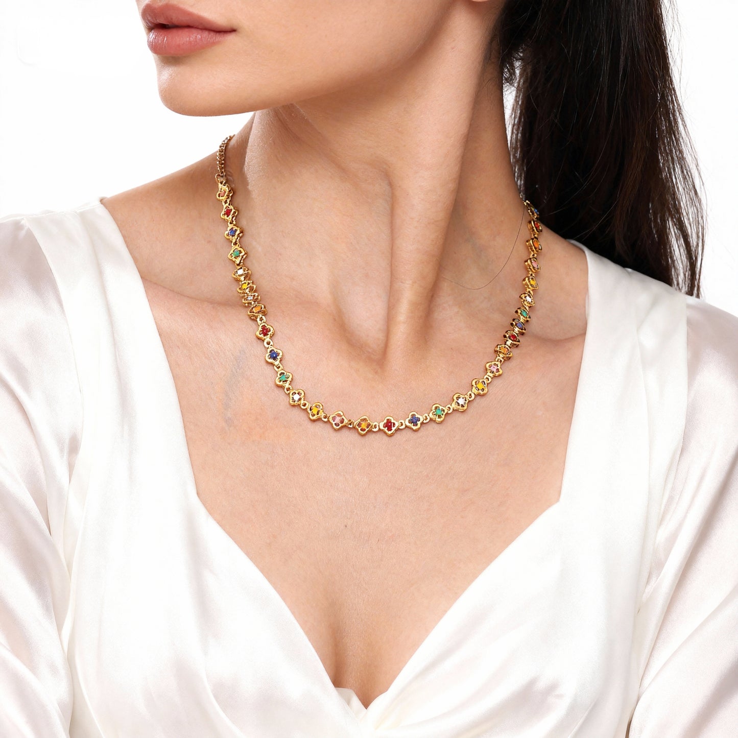 Mini collar de flores