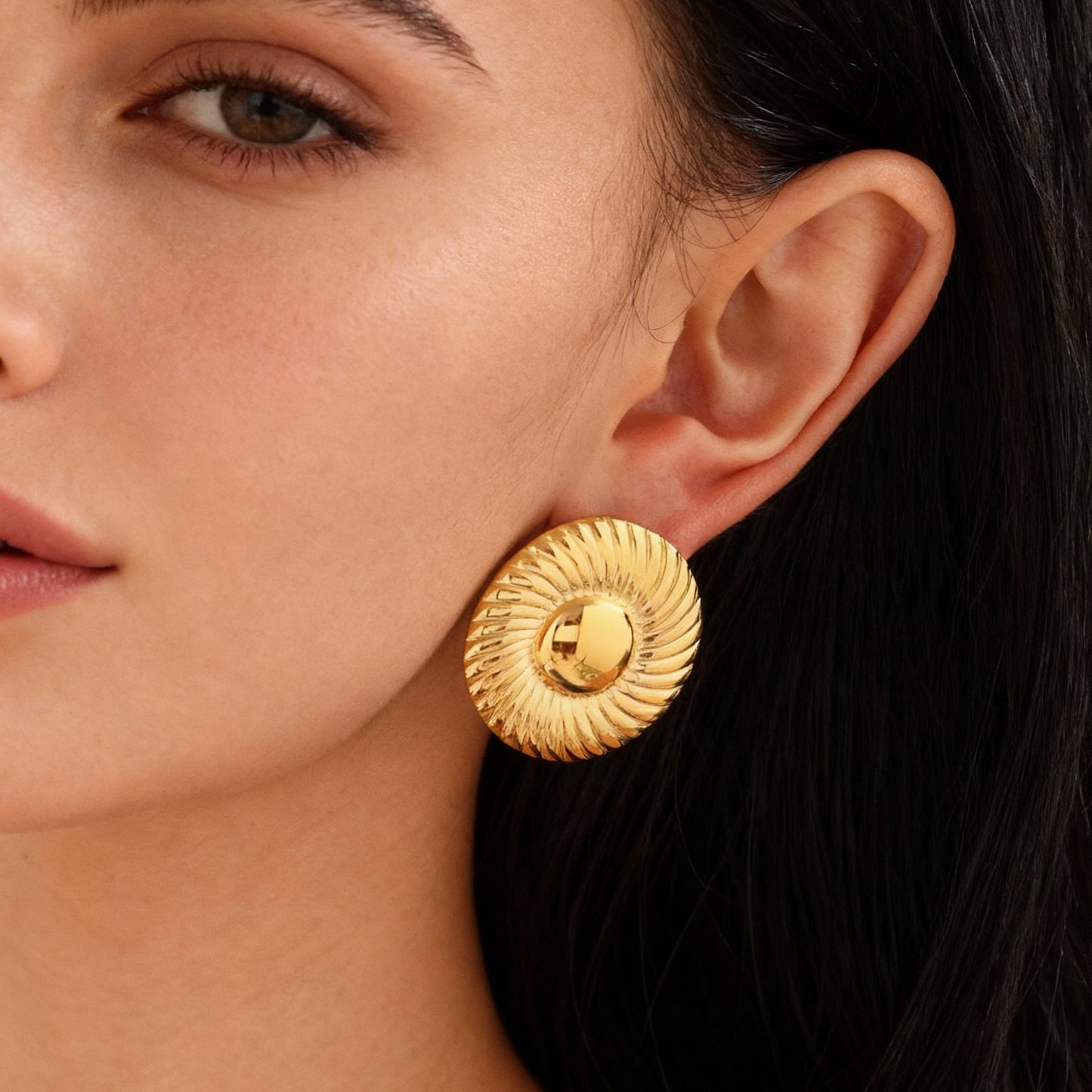 Pendientes circulares multicolores