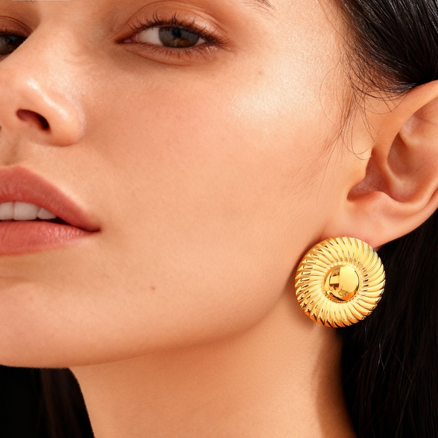Pendientes circulares multicolores