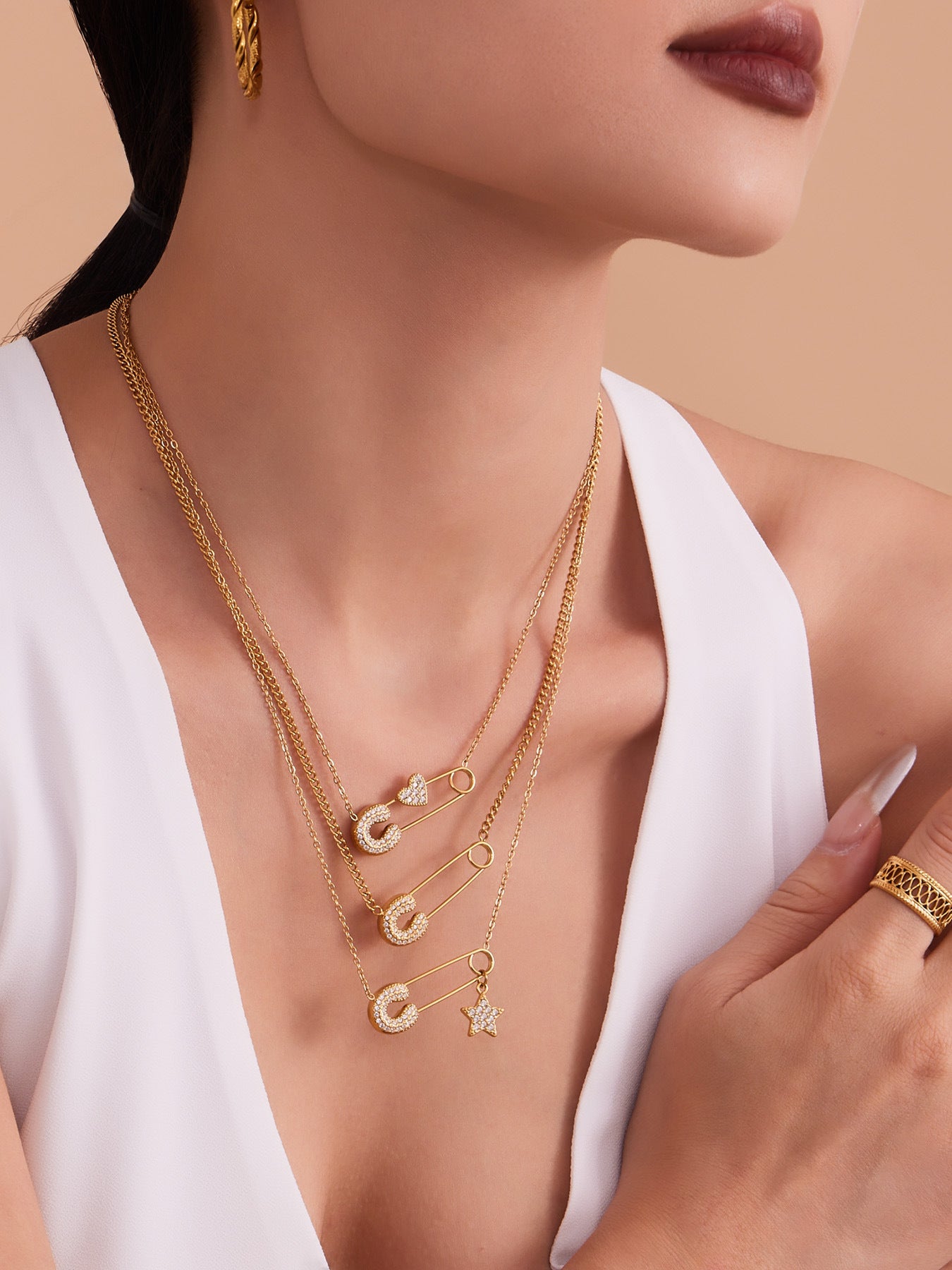 Stainless Steel Versatile Personality Paper Clip Necklace