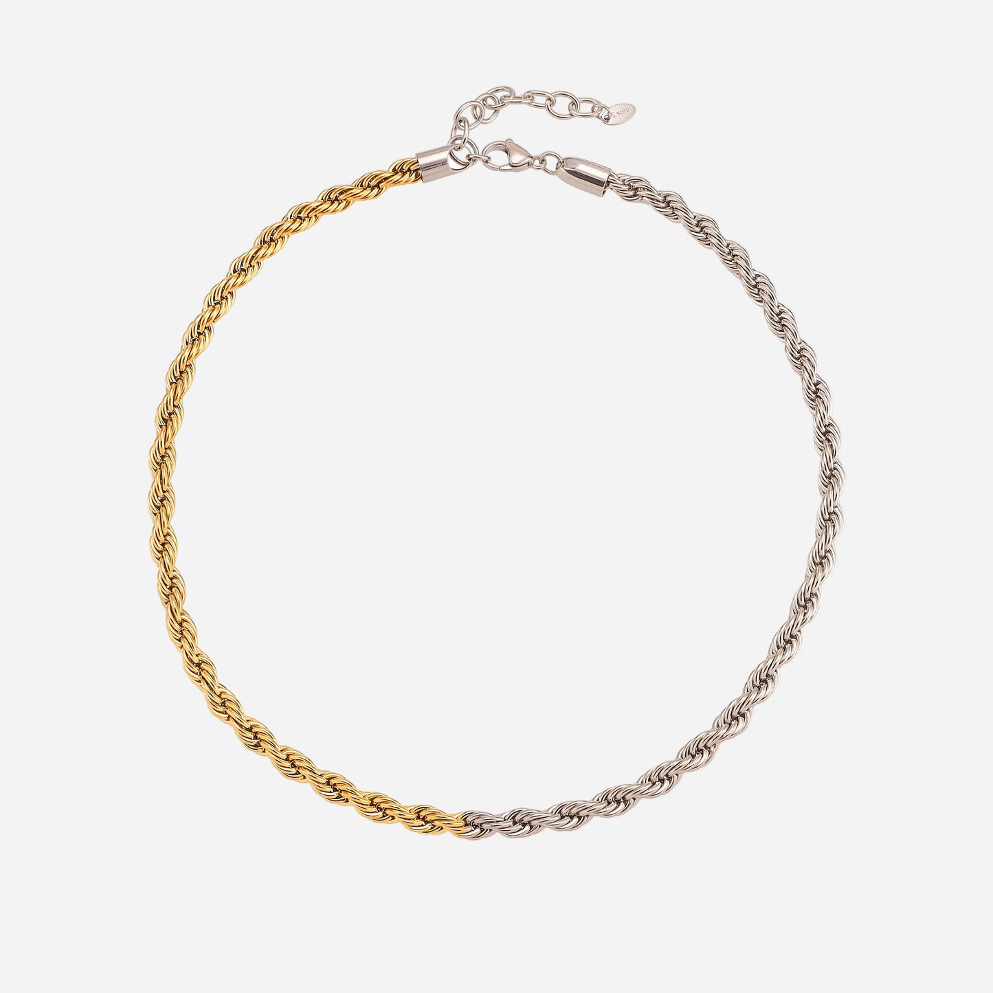 Environmentally Friendly Titanium Steel Twist Chain Necklace