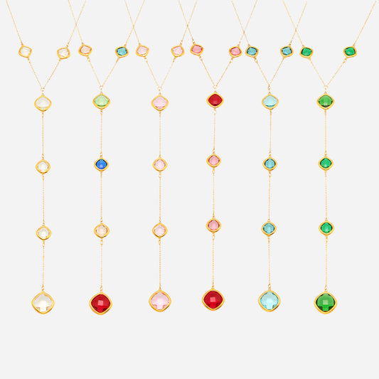 Aurora Charm Sea Glass Necklace |Boho Beach Jewelry for Women