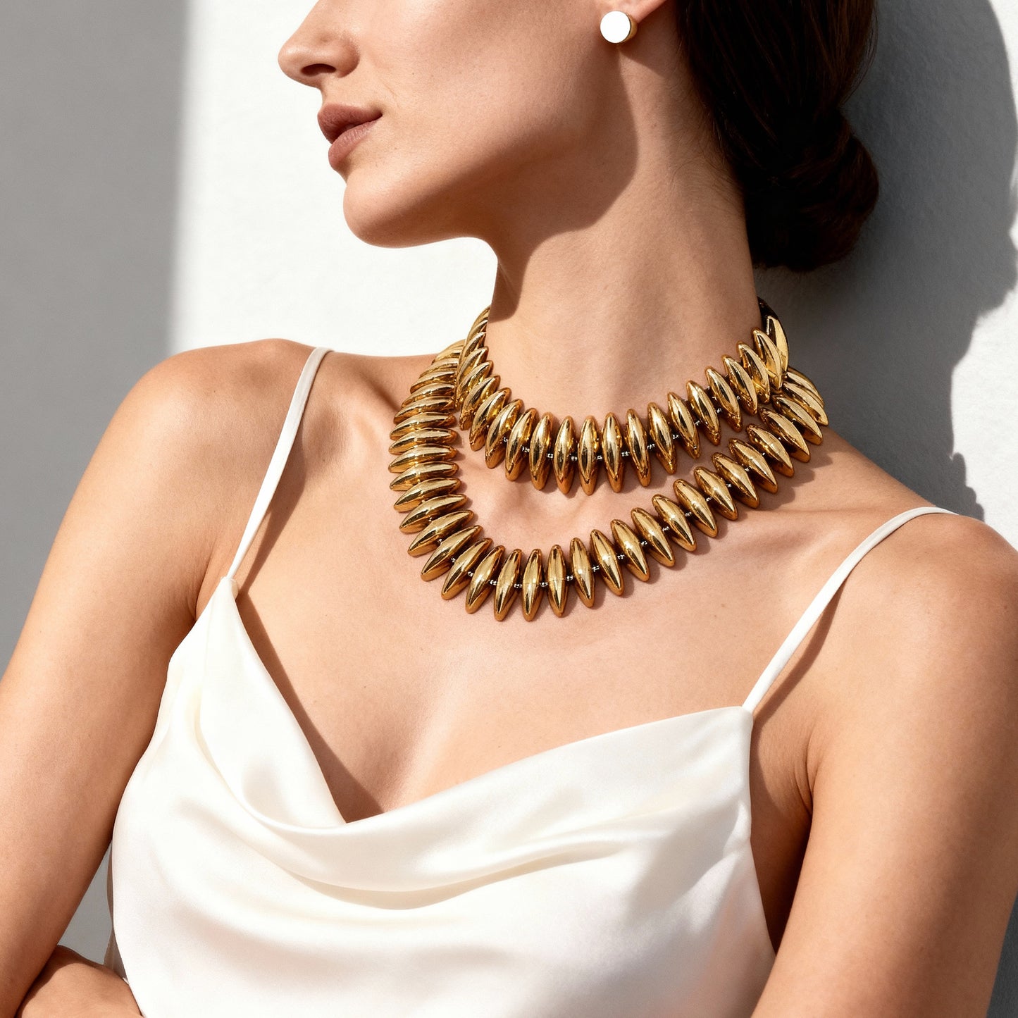 New Heavy Industry Torpedo Hand-Assembled Necklace Stainless Steel