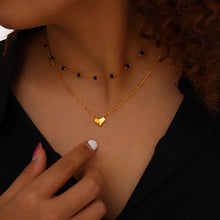 Crystal stone bead necklace