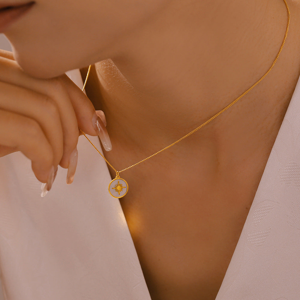 Retro Starry Shell Luxury Necklace
