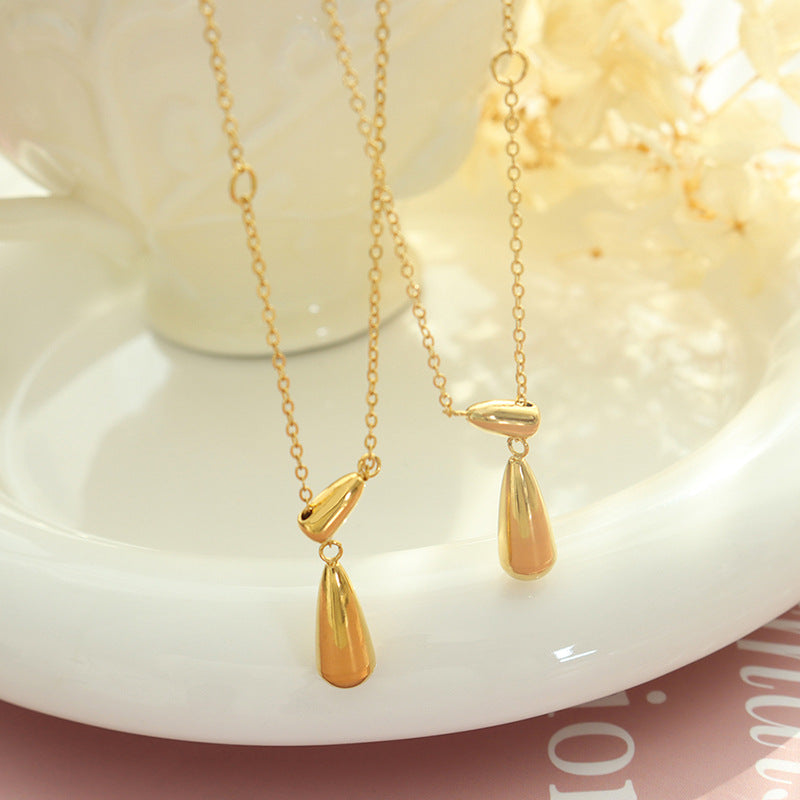 Trendy Drop Tassel Slide Necklace