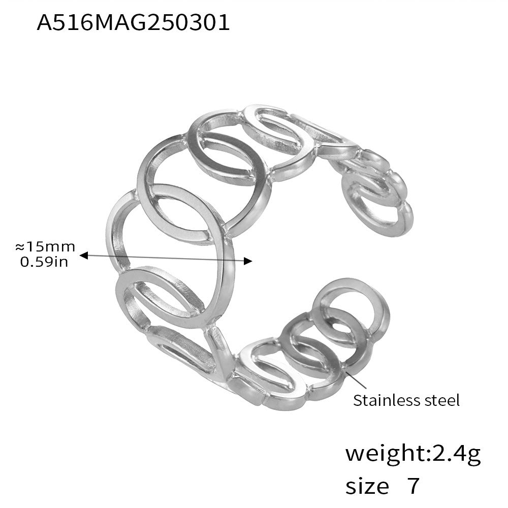 Ripple Leveraged Gold Ring