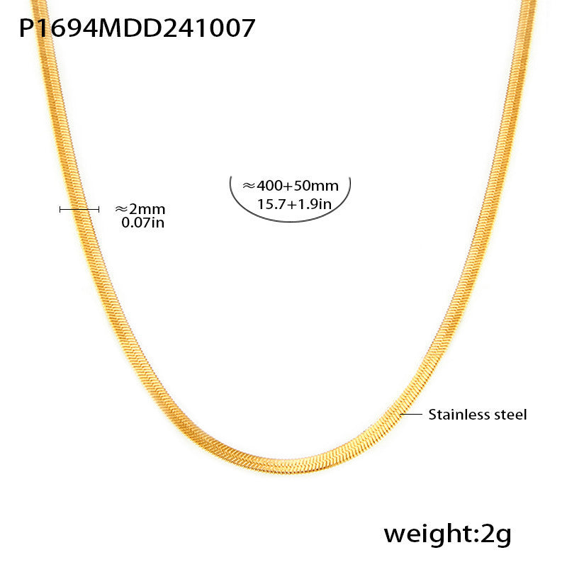Little Love Zircon Charm Necklace | Multilayer Stainless Steel