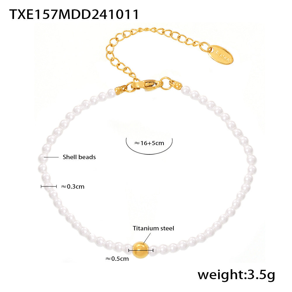 Fashion Baroque Shell Bead Necklace Bracele