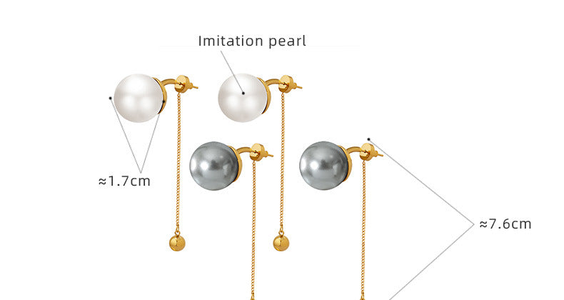 Designer Fringe Earrings with Pearl Accents